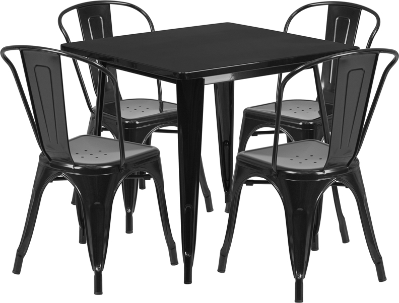 Vintage Metal Table and Chairs