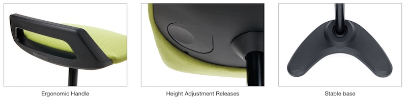 OFM Height-Adjustable Perch Stool