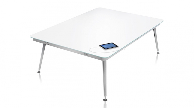 OFS Eleven Glass Top Collaboration Table
