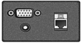 Telecom Plate 1 RJ45 Cat 6, Mini Stereo, 15-Pin HD VGA F/F