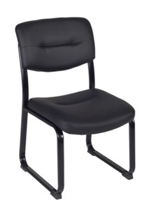 Regency Guest Chair - Crusoe Side Chair - Black