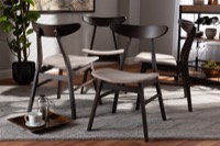 Baxton Studio Living Room Furniture Chairs Naeva Series