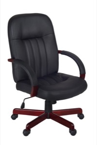 Regency Office Chair - Ethos Swivel Chair - Mahogany/Black
