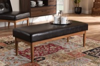 Baxton Studio Living Room Furniture Ottomans Celia Series