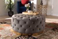 Baxton Studio Living Room Furniture Chairs Cinzia Series