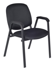 Regency Guest Chair - Ace Stack Chair - Midnight Black