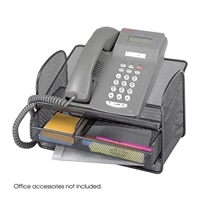 Onyx Mesh Telephone Stand With Drawer