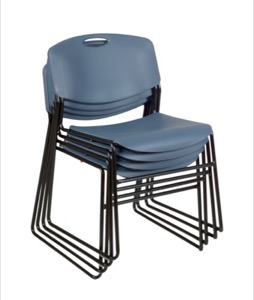 Regency Seating - Zeng Stack Chair (4 pack) - Blue