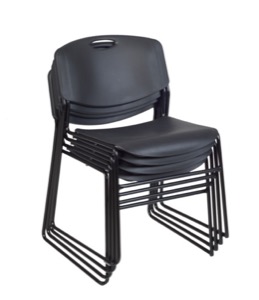 Regency Seating - Zeng Stack Chair (4 pack) - Black