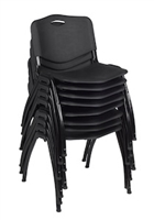 Regency Guest Chair - M Stack Chair (8 pack) - Black