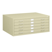 5-Drawer Steel Flat File for 24" x 36" Documents