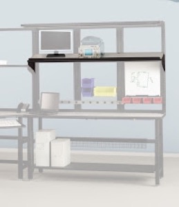 Mayline Techworks Shelves - 60"W High Pressure Laminate Fixed Shelf