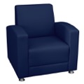 Regency Reception Seating - Milan Lounge Chair - Navy Blue