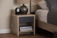 Baxton Studio Bedroom Furniture Nightstands