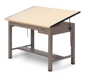 Mayline Ranger Steel Four-Post Drawing & Drafting Table