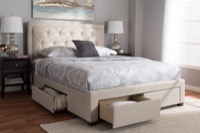 Baxton Studio Bedroom Furniture Beds (Storage)