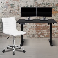 Office Bundle - Adjustable Height Desk, Chair