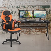 Optis - Gaming Desk and Chair Bundle - Orange