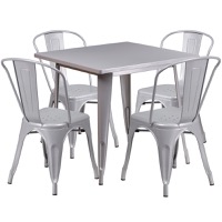 Metal Colorful Table and Chair Sets
