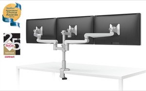 ESI Evolve Flat Panel Display Triple Monitor Arms