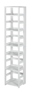 Flip Flop 67" High Square Folding Bookcase - White