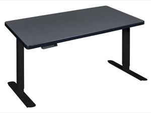 Esteem 48" Height Adjustable Power Desk - Grey