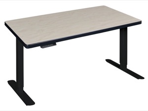 Esteem 48" Height Adjustable Power Desk - Maple