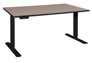 Esteem 60" Height Adjustable Power Desk - Beige