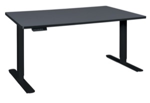 Esteem 72" Height Adjustable Power Desk - Grey