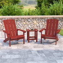Patio Bundle - Adirondack Chairs and Side Table