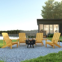 Outdoor Bundle - Adirondack Chairs, Fire Pit