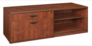Legacy Lateral/Open Shelf Low Credenza - Cherry