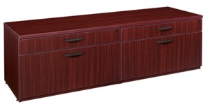 Legacy Double Lateral Low Credenza - Mahogany