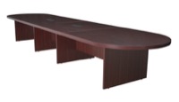 Regency Legacy 216" Modular Racetrack Conference Table with 2 Power Data Grommets - Mahogany