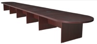 Regency Legacy 288" Modular Racetrack Conference Table with 4 Power Data Grommets - Mahogany