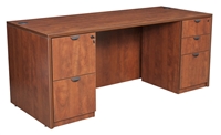 Regency Legacy Desk - 71" Straight-Front, Full Double File Cabinets