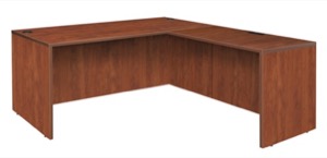 Legacy 60" L-Desk Shell with 47" Return Shell - Cherry