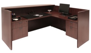 Regency Legacy Reception Desk - 72"W, Counter, Cabinets