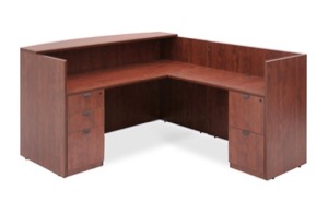 Regency Legacy Reception Desk - 72"W, Counter, Cabinets 