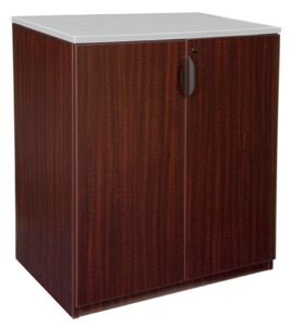 Legacy Stand Up Storage Cabinet (w/o Top) - Mahogany
