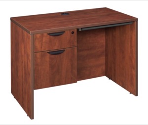 Legacy 42" Single Pedestal Desk with Pencil Drawer - Cherry