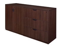 Regency Legacy - Stand Up Station - Side to Side - 1 Storage Cabinet, 1 Lateral File