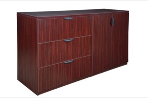 Legacy Stand Up Side to Side Storage Cabinet/ Lateral File - Mahogany