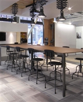 Watson Miro High-Top Meeting Table with Miro Edge - 48"D x 60"W x 42.5"H