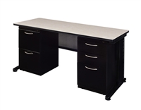 Regency Fusion Executive Office - Desk, Double File Cabinets - 66" x 24"