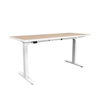 ML-Series Height-Adjustable Table, 24x60 Laminate Top, 2-Stage/2-Leg Base