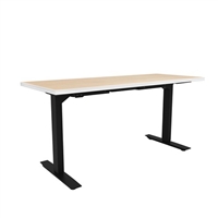 ML-Series Height-Adjustable Table, 30x60 Laminate Top, 2-Stage/2-Leg Base