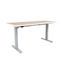 ML-Series Height-Adjustable Table, 24x60 Laminate Top, 3-Stage/2-Leg Base