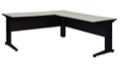 Fusion 72" L-Desk Shell with 48" Return - Maple