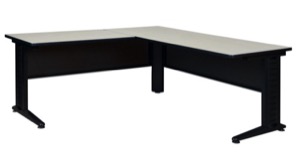 Fusion 72" L-Desk Shell with 48" Return - Maple